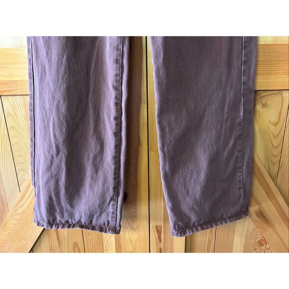Denim & Co Brownish Red Denim High Rise Cargo Jeans READ Size 2 (6175) - Picture 3 of 11